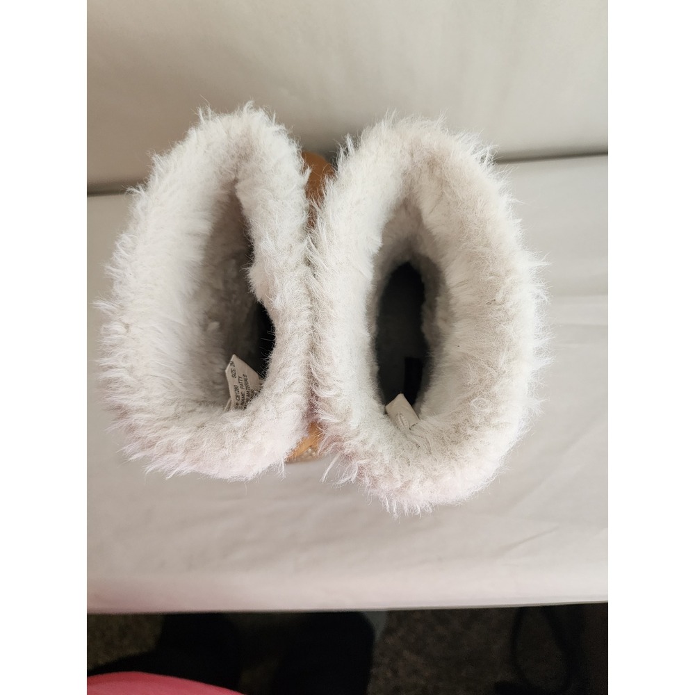 Juicy Couture Patty Tan Faux Fur Rhinestone Winter Boots Youth Size 2M CB1280 - Picture 6 of 7